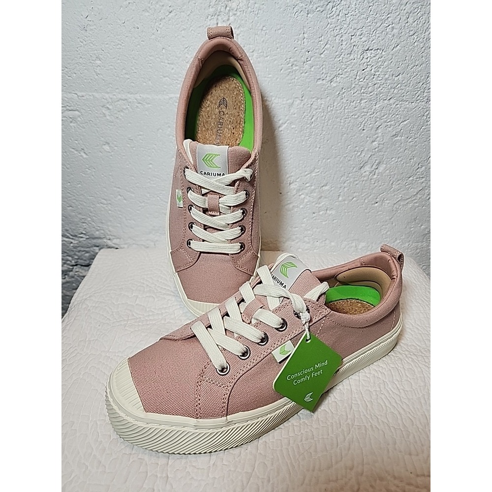 Cariuma OCA Pink Canvas Organic Cotton Sneakers. Womens 8.5 Men's 7 NWT